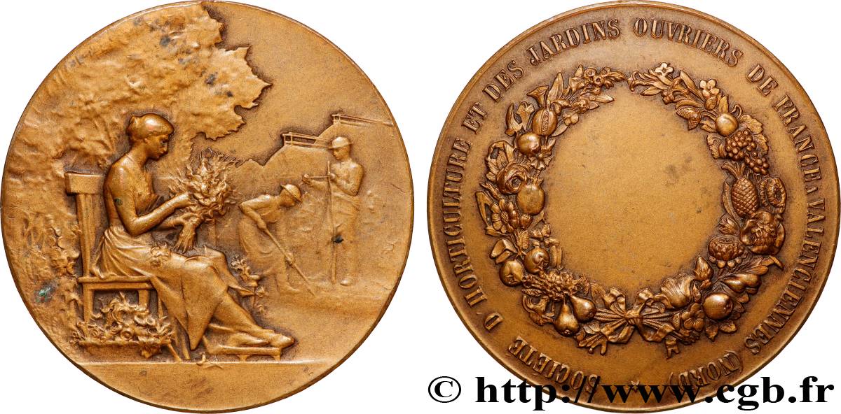 III REPUBLIC Médaille de récompense XF