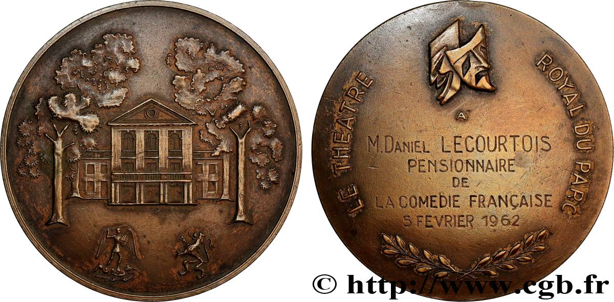 BELGIQUE Médaille, Théâtre Royal du Parc TTB