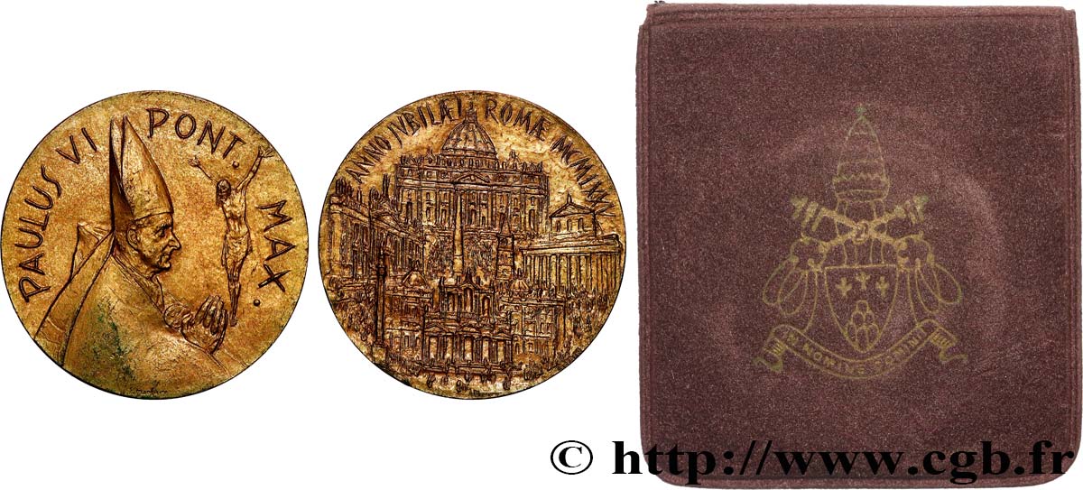 VATIKANSTAAT UND KIRCHENSTAAT Médaille, Paul VI, Jubilé pour l’Année Sainte 1975 fVZ