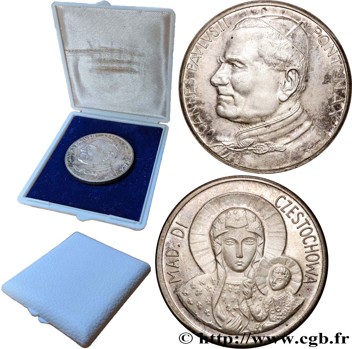 JOHN-PAUL II (Karol Wojtyla) Médaille, Vierge polonaise XF