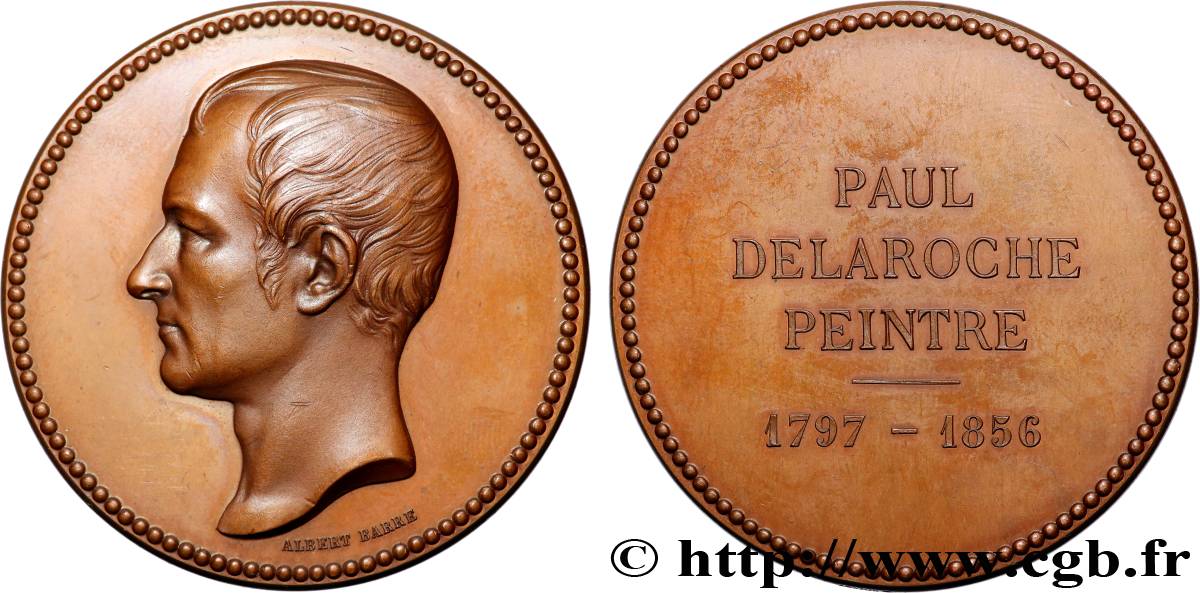 ARTISTS : ENGRAVORS, PAINTERS, SCULPTORS Médaille, Paul Delaroche AU