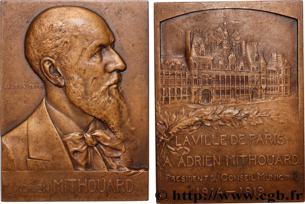 TROISIÈME RÉPUBLIQUE Plaquette, Adrien Mithouard TTB