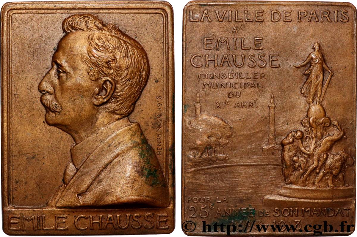 TROISIÈME RÉPUBLIQUE Plaquette, Émile Chausse TTB
