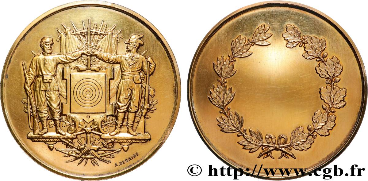 TIR ET ARQUEBUSE Médaille de récompense TTB+