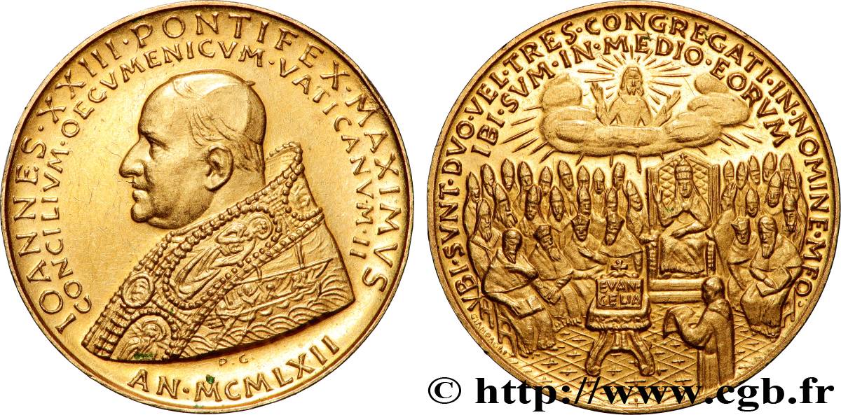 ITALIE - ÉTATS DE L ÉGLISE - JEAN XXIII (Angelo Guiseppe Roncalli) Médaille, Concile Vatican II AU