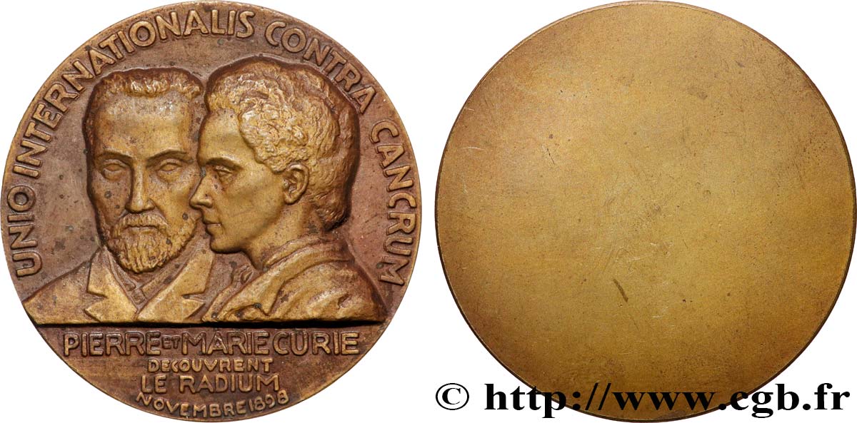 SCIENCES & SCIENTIFIQUES Médaille, Pierre et Marie Curie TTB+