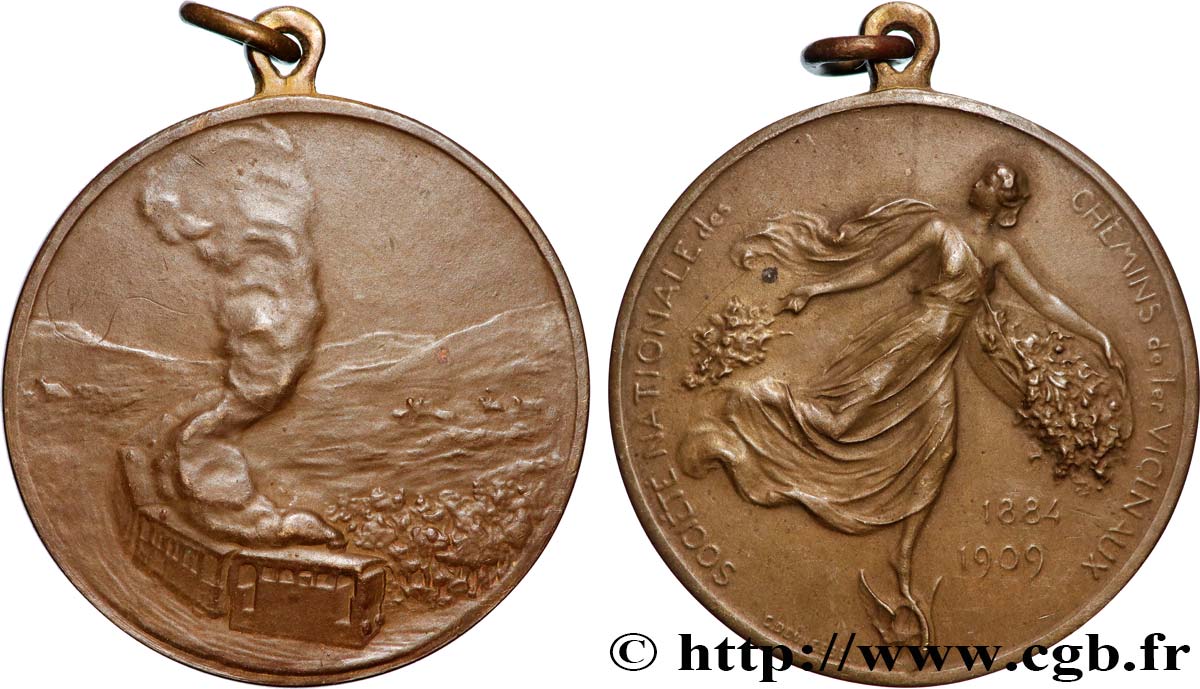 BELGIEN - KÖNIGREICH BELGIEN - ALBERT I. Médaille, Société nationale des chemins de fer Vicinaux fVZ