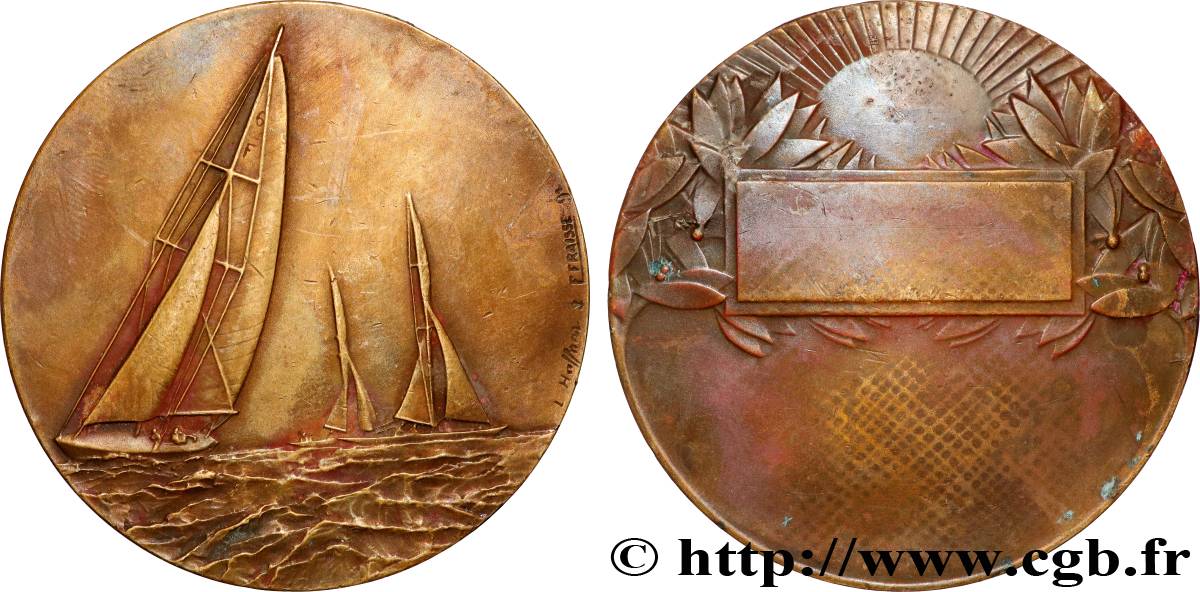 III REPUBLIC Médaille, Voiliers AU/XF