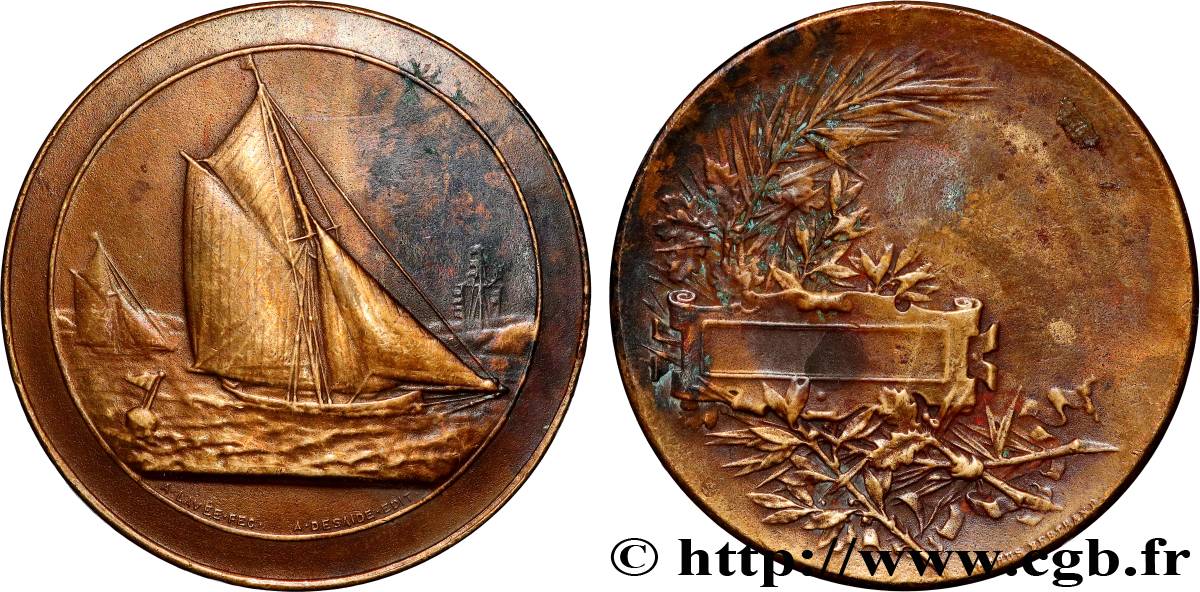 SEA AND NAVY : SHIPS AND BOATS Médaille de récompense XF