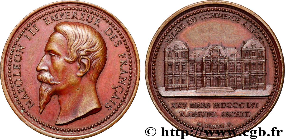 SECOND EMPIRE Médaille, Palais du Commerce AU