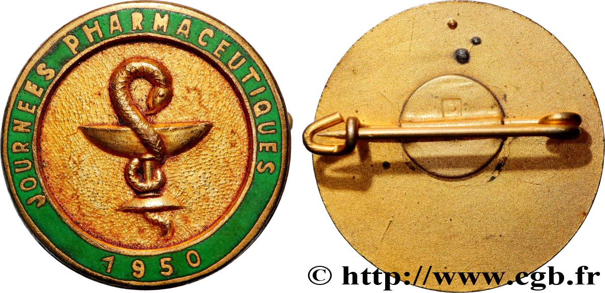 QUATRIÈME RÉPUBLIQUE Insigne, Journées pharmaceutiques TTB+