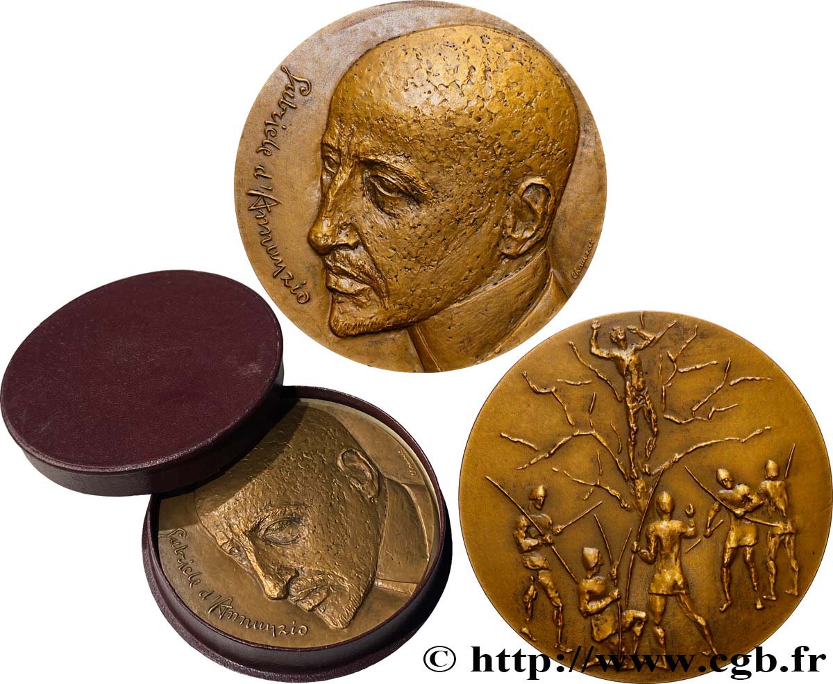 LITERATURE : WRITERS - POETS Médaille, Gabriele d’Annunzio AU