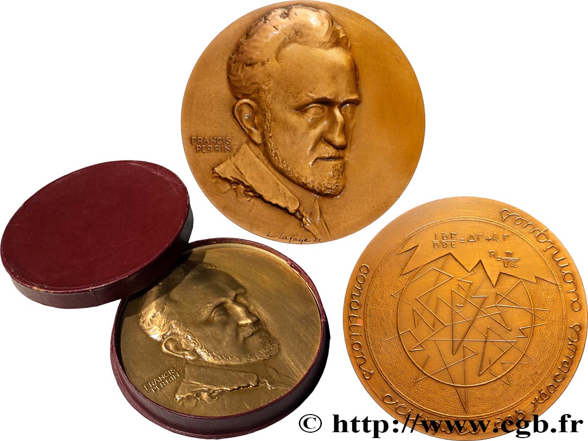 SCIENCES & SCIENTIFIQUES Médaille, Francis Perrin AU