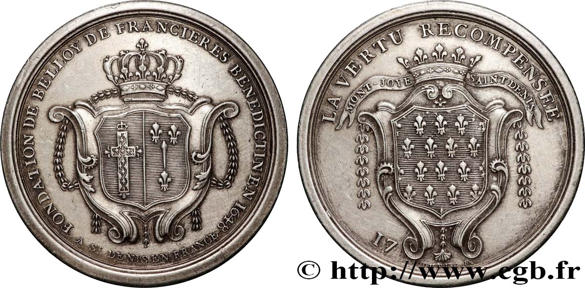 TROISIÈME RÉPUBLIQUE Médaille de mariage, rente Antoine de Belloy de Francières TTB+