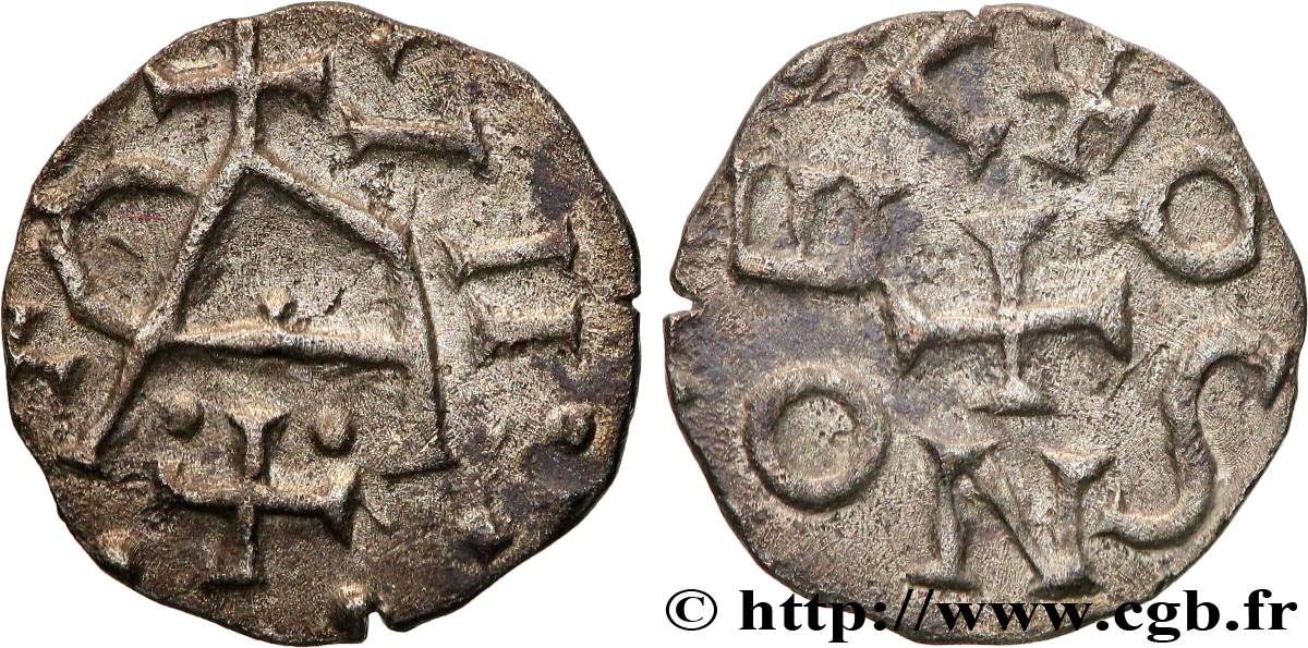 MONEDAS DE LOS MERVINGIOS - INCIERTAS Denier MBC+