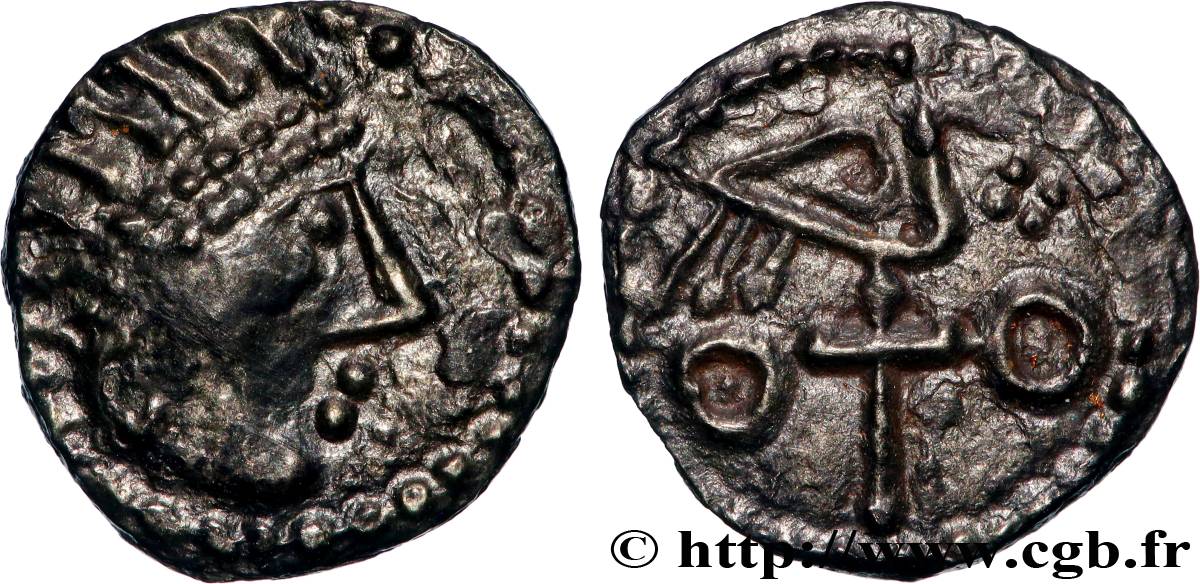 ENGLAND - ANGLO-SAXONS Sceat à l’oiseau posé sur la croix, série J, type 85 AU