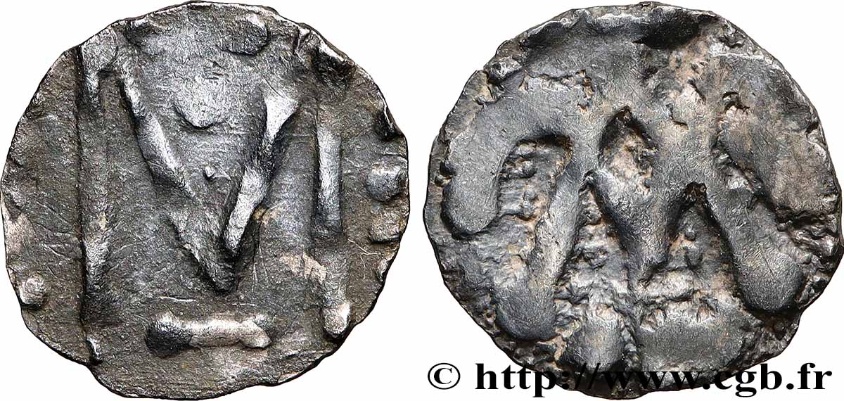 POITOU - METALVS VICVS - MELLE (Deux-Sèvres) Denier au M TB