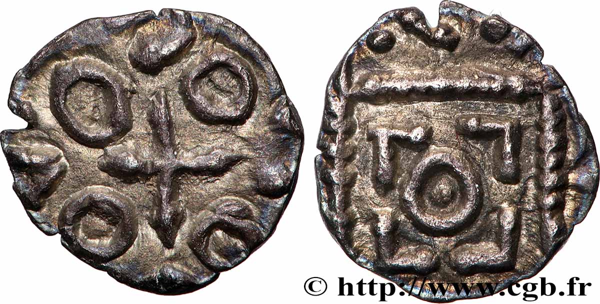 ENGLAND - ANGELSASSCHE Sceat au carré perlé, mule de la série D, type 8 fVZ