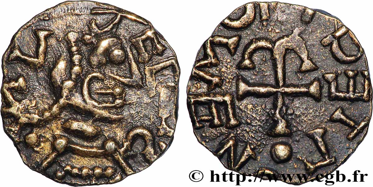 MONETE DELLO MEROVINGI - SENLIS (SILVANECTIS) - Oise Triens BB