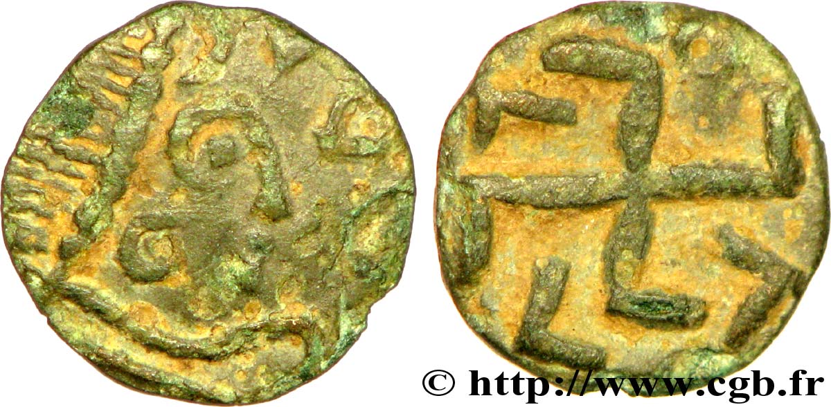 MEAUX (MELDIS CIVITAS) Bronze à la croix gammée TTB/SUP
