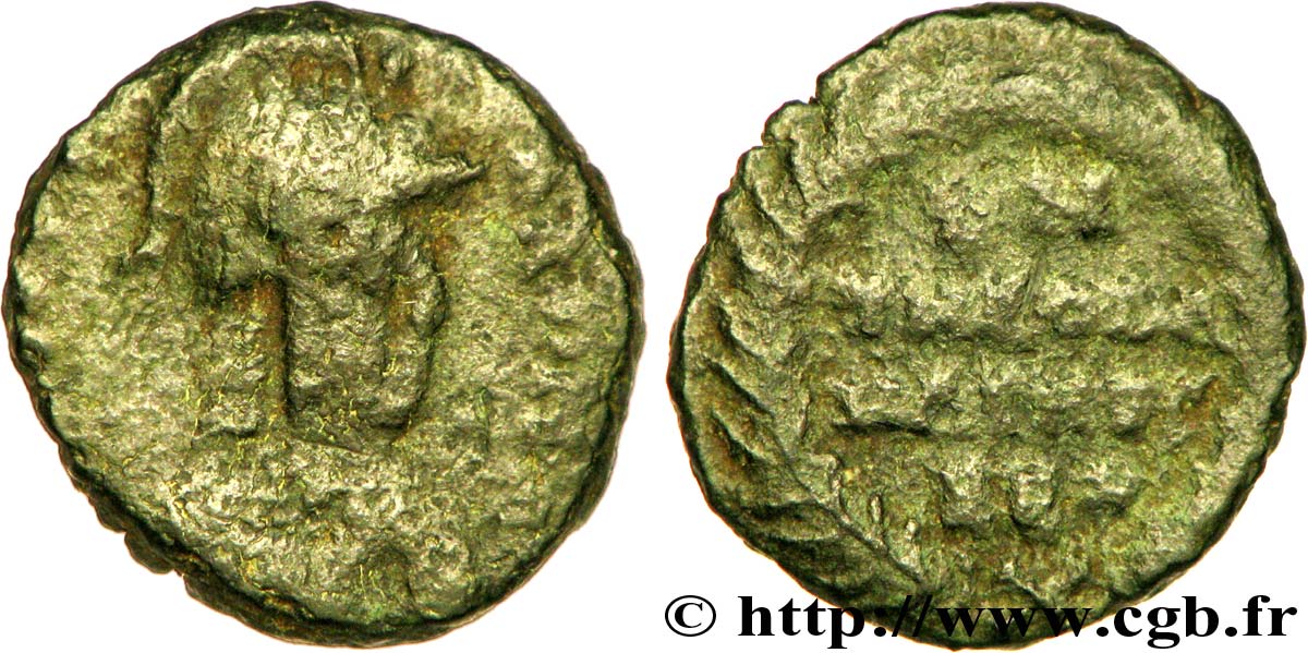 ROYAUME OSTROGOTH - THEODAHAD Bronze pseudo-impérial TTB