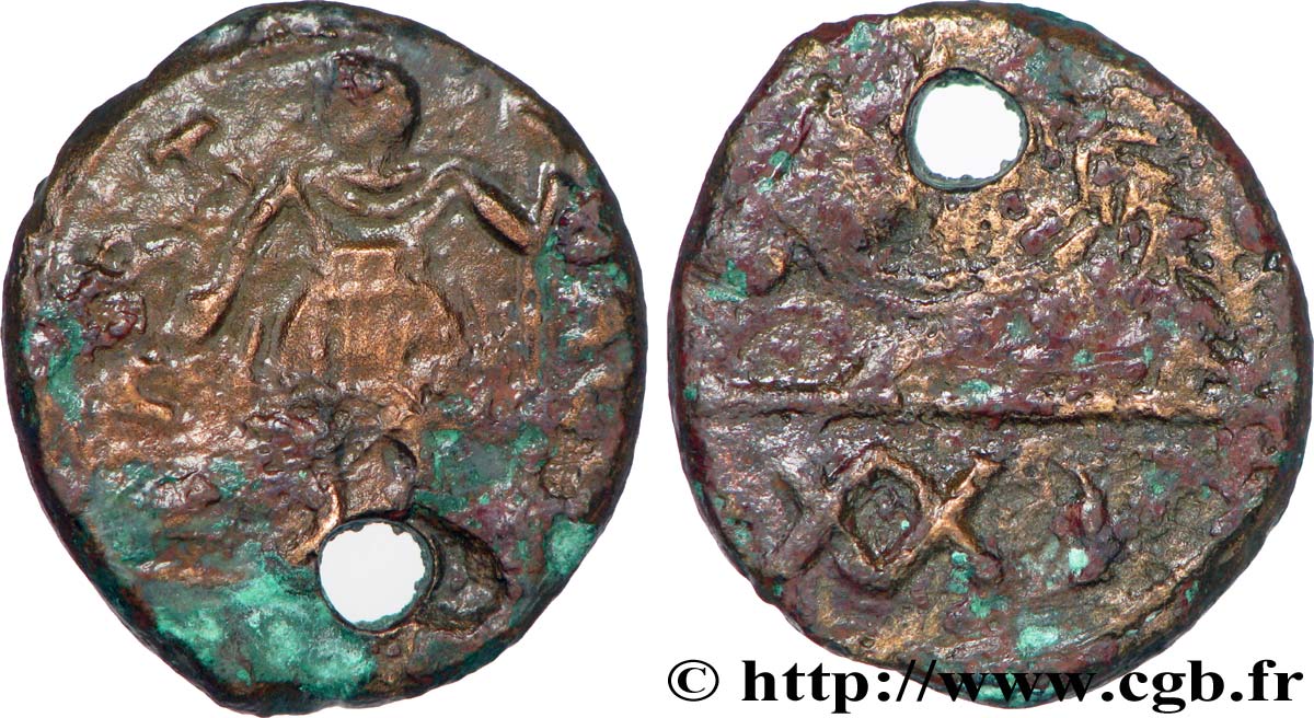 AFRIQUE - VANDALES - Monnayage semi-autonome de Carthage Bronze ou 21 nummi, au buste de cheval TB+