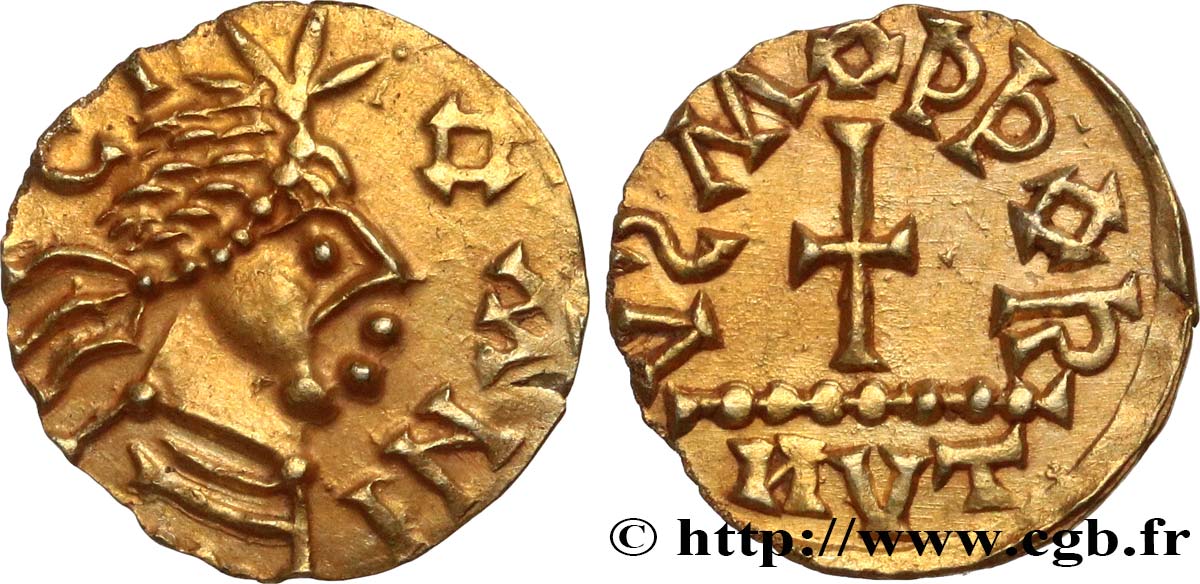 MONEDAS DE LOS MEROVINGIOS - BANASSAC (BANNACIACO) - Lozere Triens EBC