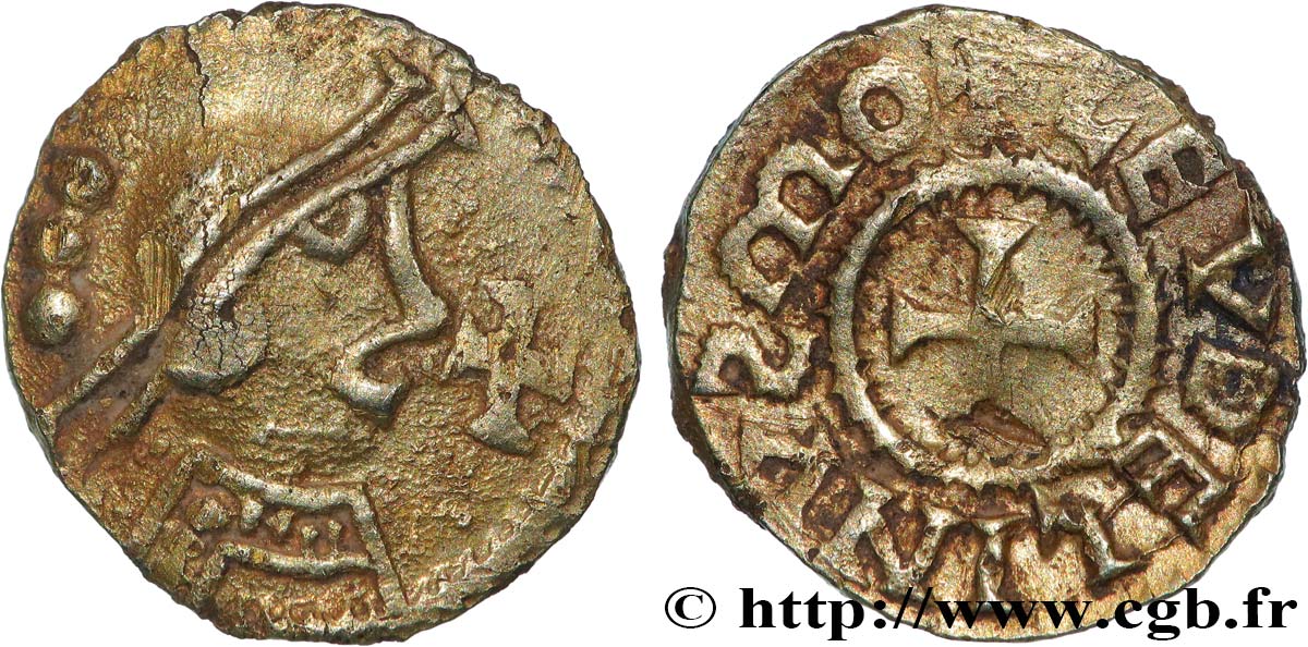REIMS (CIVITAS REMORVM) Triens, Leudelinus monétaire BC