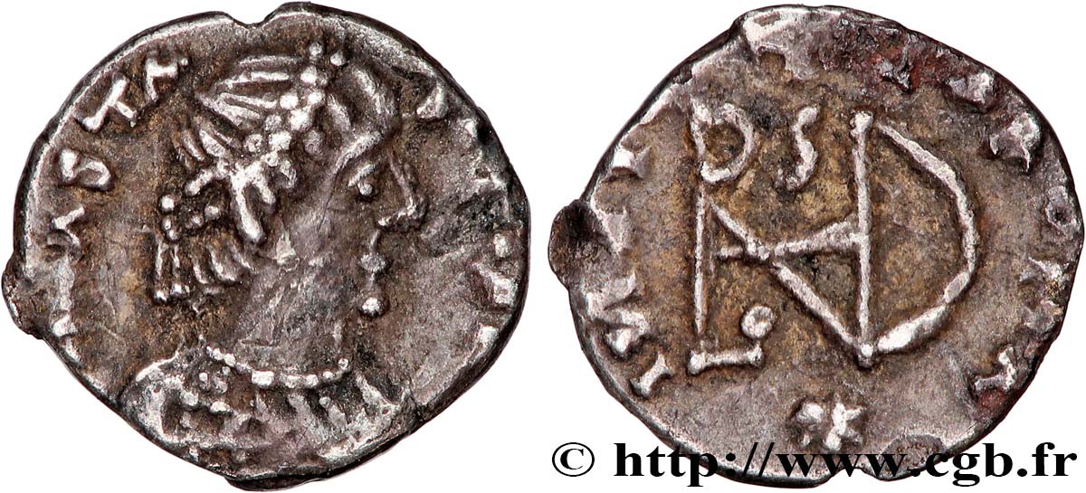 ITALY - OSTROGOTHIC KINGDOM - THEODORIC Quart de silique XF