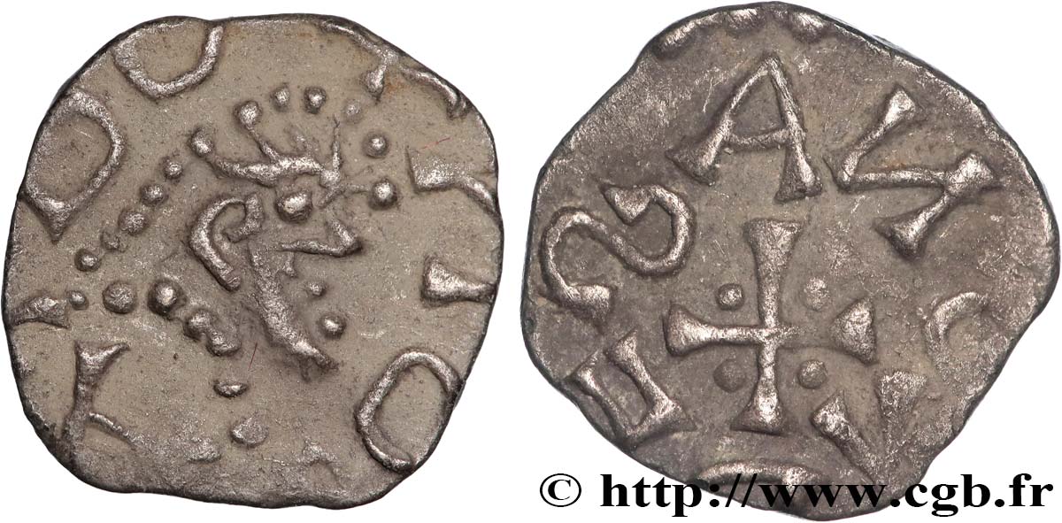 MEROVINGIAN COINS Denier q.SPL