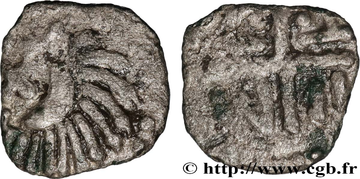 MEROVINGIAN COINS Denier q.BB/MB