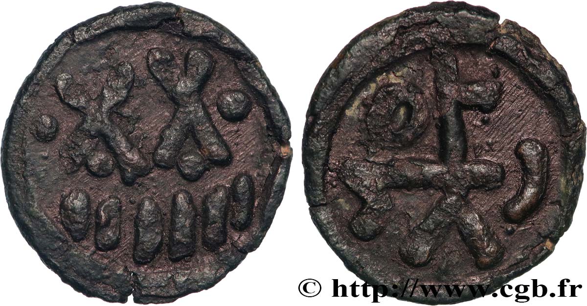 MEROVINGIAN COINS Denier MBC+