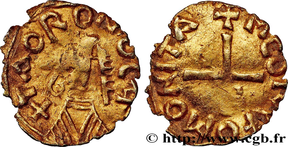 MEROVINGIAN COINS Triens BC+