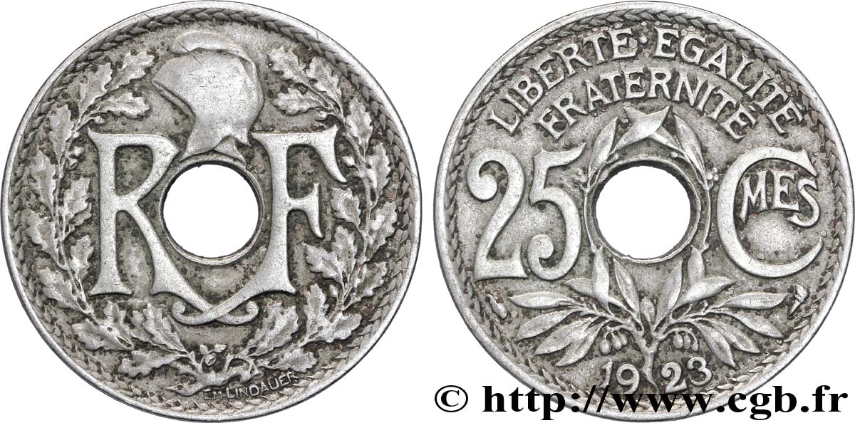 25 centimes Lindauer 1923  F.171/7 S35 