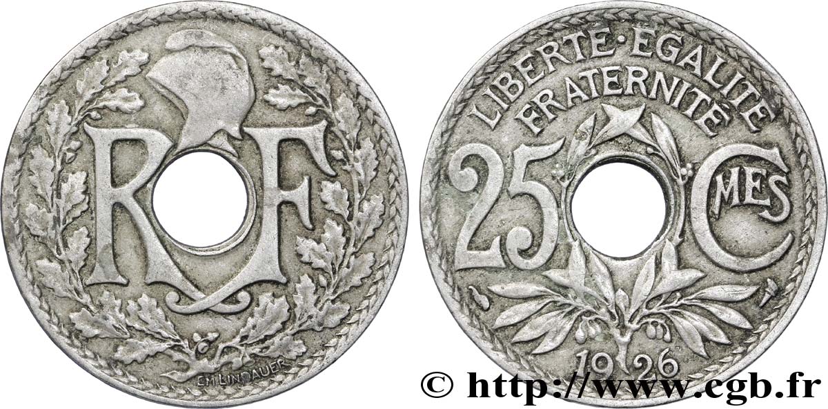25 centimes Lindauer 1926  F.171/10 BC35 
