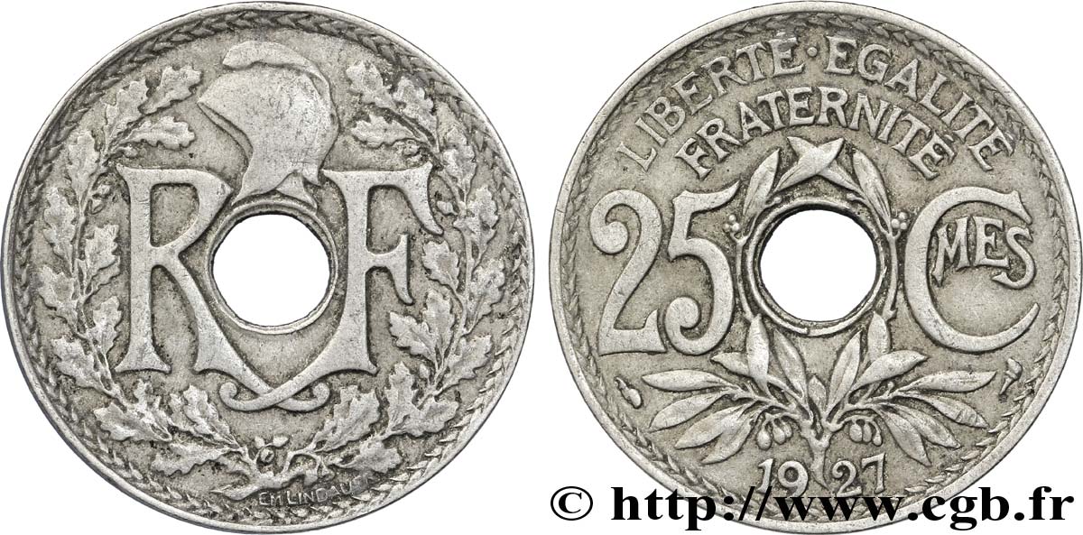 25 centimes Lindauer 1927  F.171/11 S35 