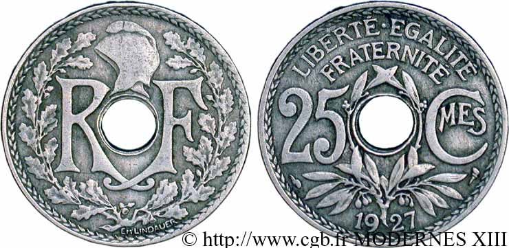 25 centimes Lindauer 1927  F.171/11 TB20 