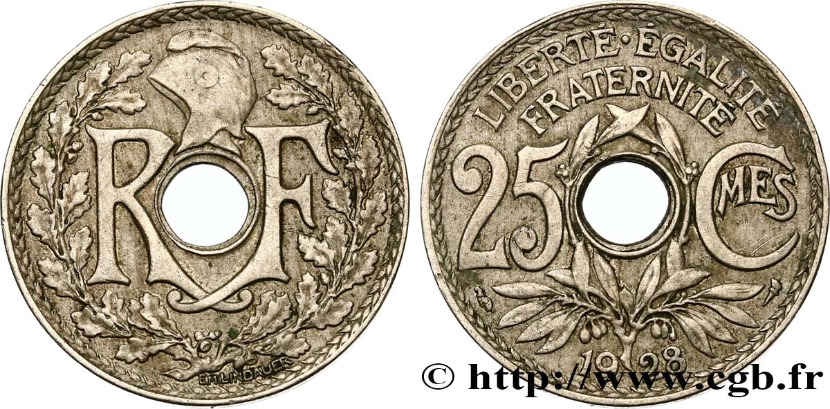 25 centimes Lindauer 1928  F.171/12 XF48 