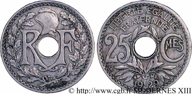 25 centimes Lindauer 1929  F.171/13 TB35 