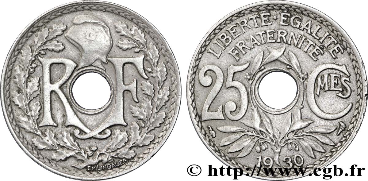 25 centimes Lindauer 1930  F.171/14 BB48 