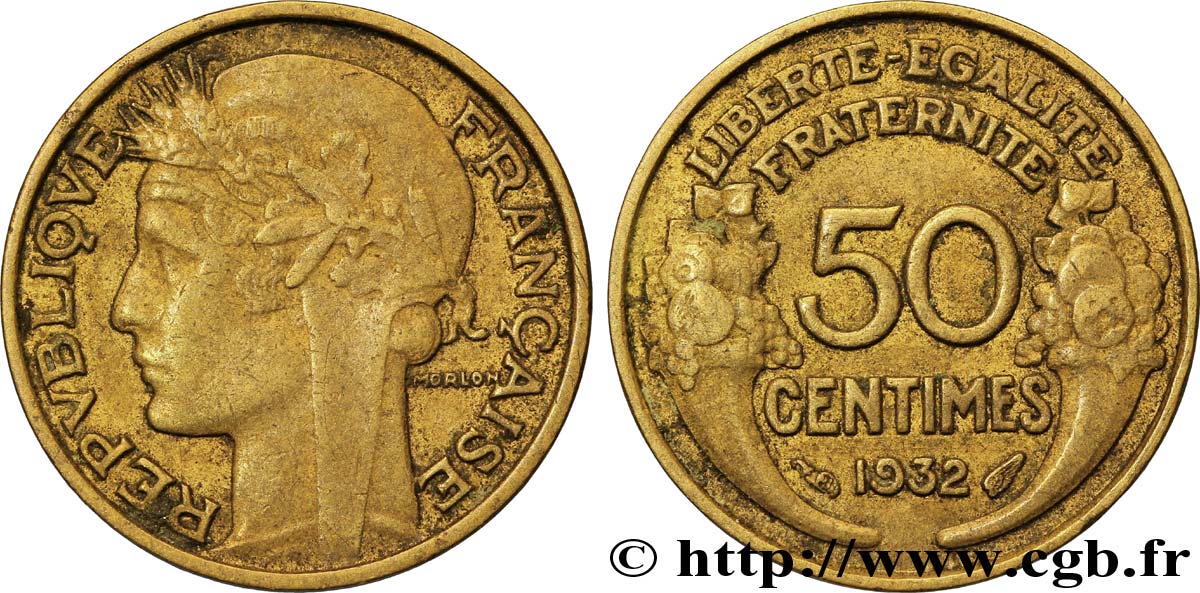 50 centimes Morlon 1932  F.192/7 XF48 