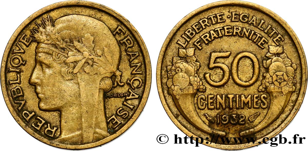 50 centimes Morlon 1932  F.192/9 TTB48 