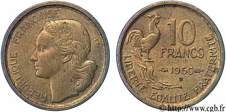 10 francs Guiraud 1950 Beaumont-Le-Roger F.363/3 MBC50 