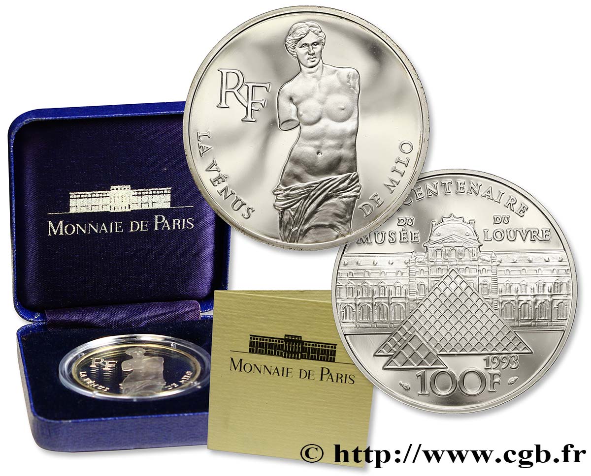 Belle Epreuve 100 francs - Vénus de Milo 1993  F.1624 1 MS68 