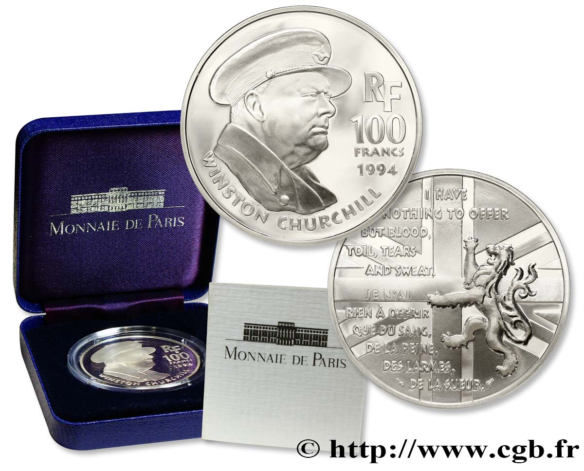Belle Epreuve 100 francs - Winston Churchill 1994  F.1633 1 FDC70 