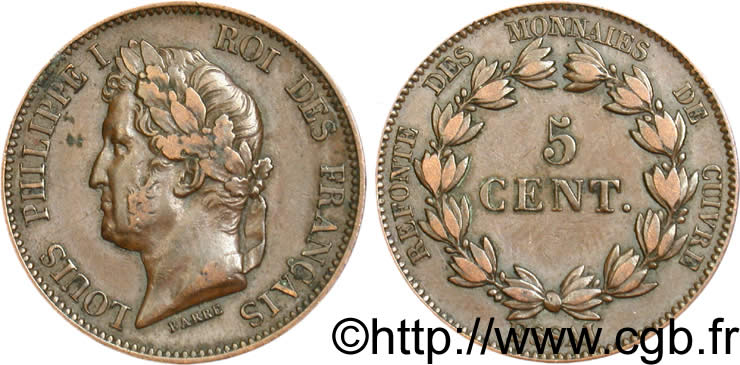 Essai Br de 5 centimes n.d.  VG.2917  TTB48 