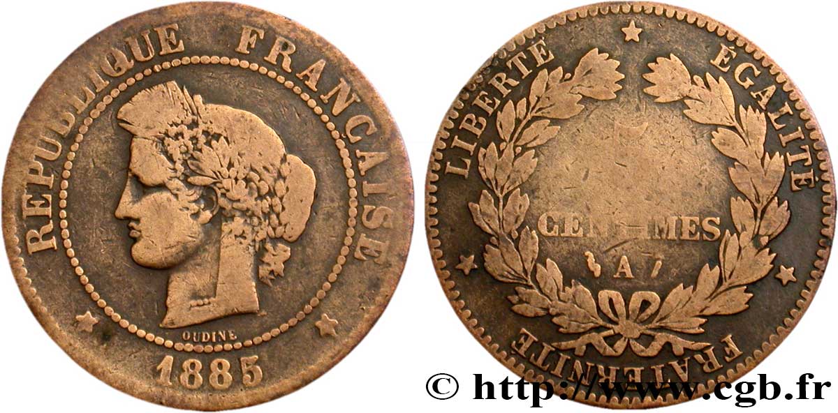 5 centimes Cérès 1885 Paris F.118/27 B8 