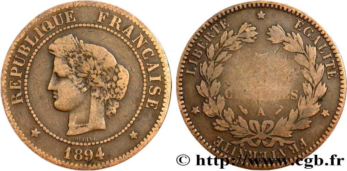 5 centimes Cérès 1894 Paris F.118/36 B12 
