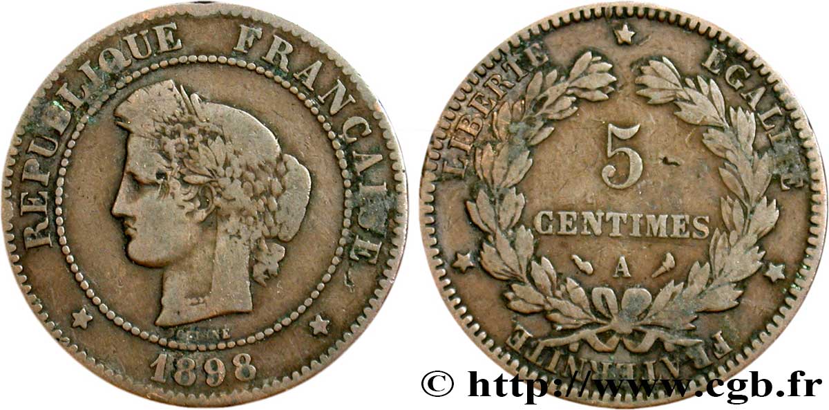 5 centimes Cérès 1898 Paris F.118/41 B12 