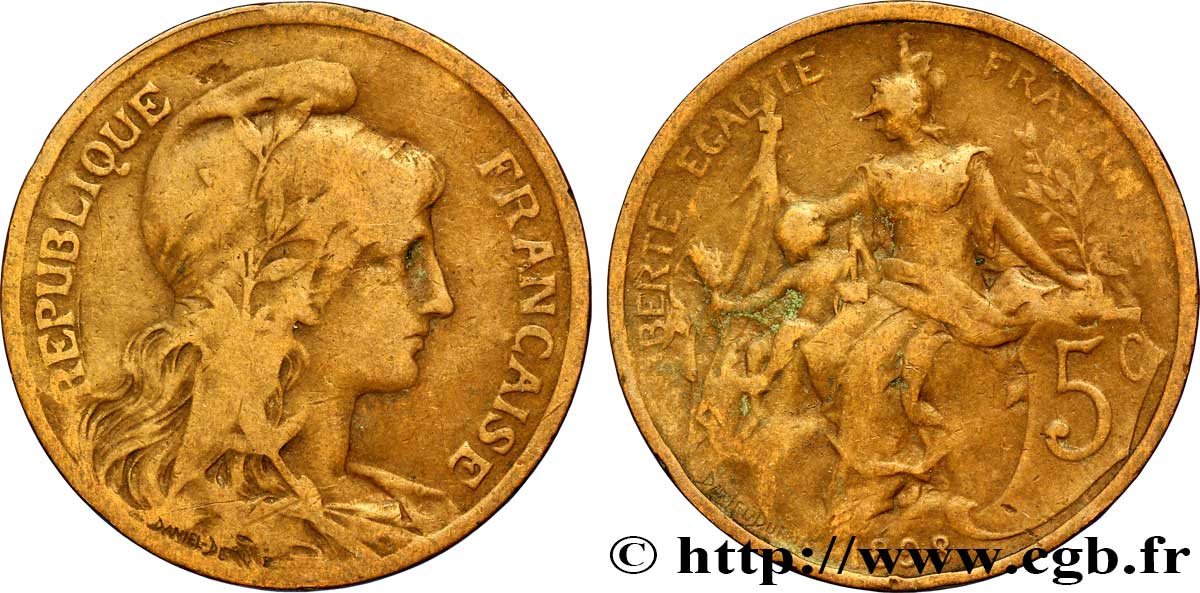 5 centimes Daniel-Dupuis 1898  F.119/5 B12 